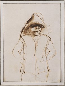 Boy in a Large Hat by Guercino